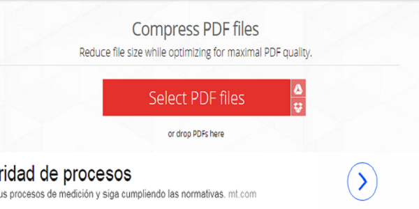 giảm dung lượng file PDF online 12
