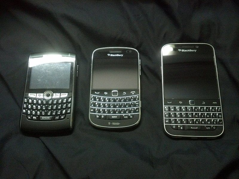 Một số dòng điện thoại BlackBerry phổ biến vào những năm 2000