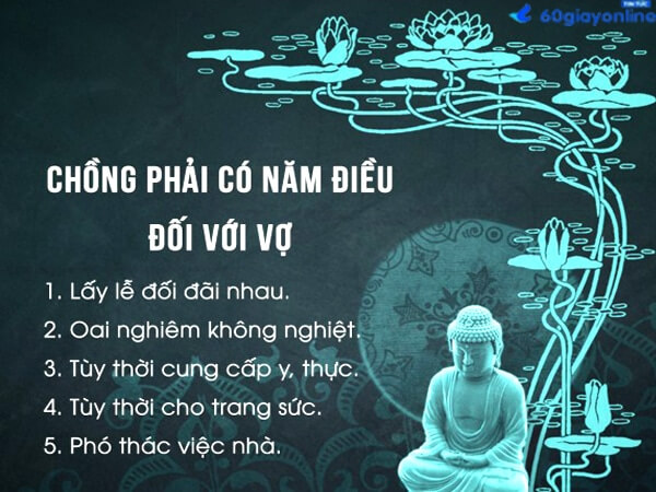 5 điều phật dạy về đạo vợ chông trong đời sống