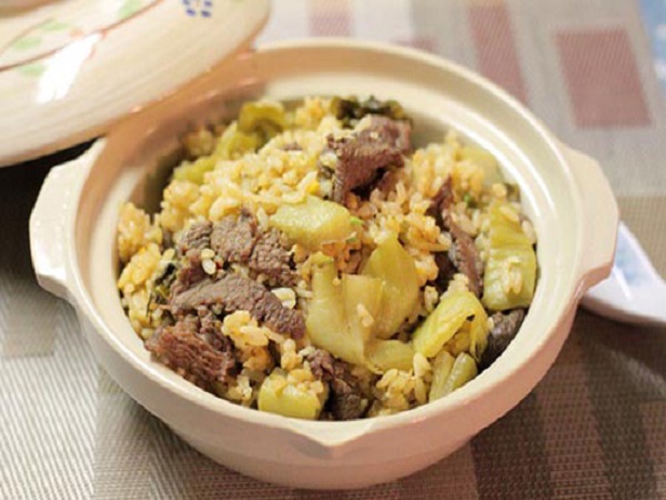 món cơm rang dưa bò thơm ngon