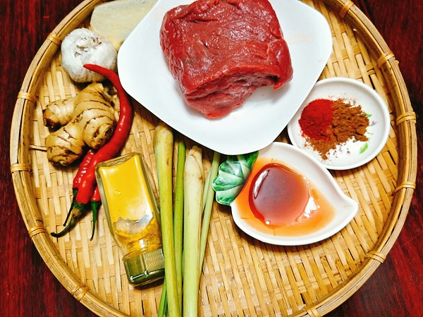 nguyên liệu làm thịt bò khô