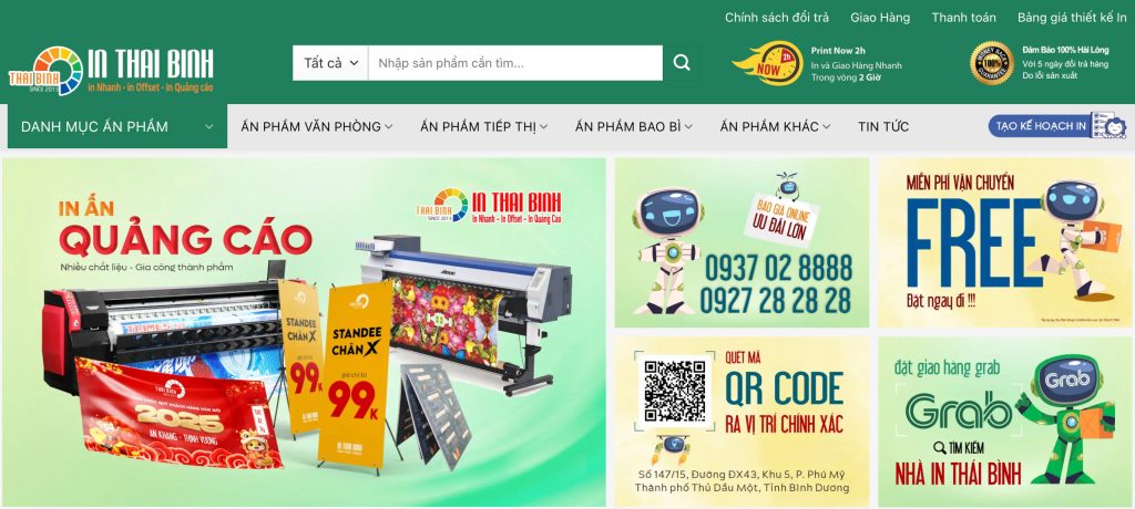 nhà in thái bình